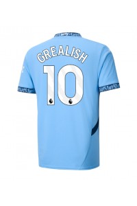 Fotbalové Dres Manchester City Jack Grealish #10 Domácí Oblečení 2024-25 Krátký Rukáv